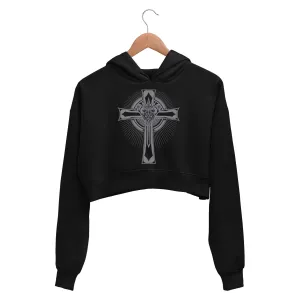 Black Sabbath Crop Hoodie - Headless Cross